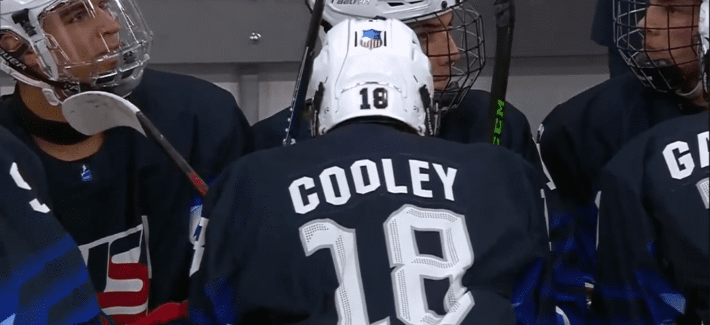 Logan Cooley - InStat Hockey - TSLH Espoirs2 - Mondial u18 - Coyotes de l'Arizona